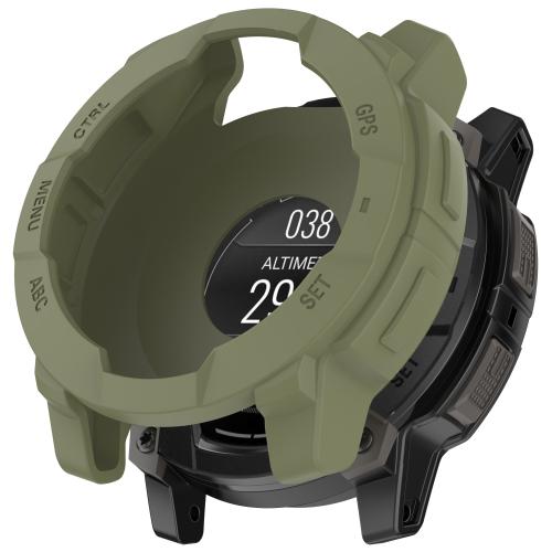 

For Garmin Instinct 3 AMOLED / Solar 50mm Silicone Watch Protective Case(Jungle Green)
