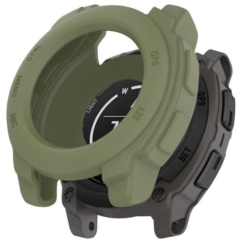 

For Garmin Instinct E 45mm Silicone Watch Protective Case(Jungle Green)