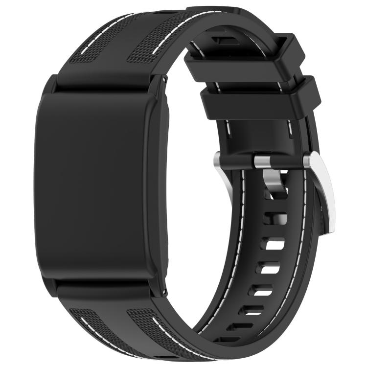 

For WHOOP 4.0 Composite Type Nylon Braided Silicone Watch Band(Black)