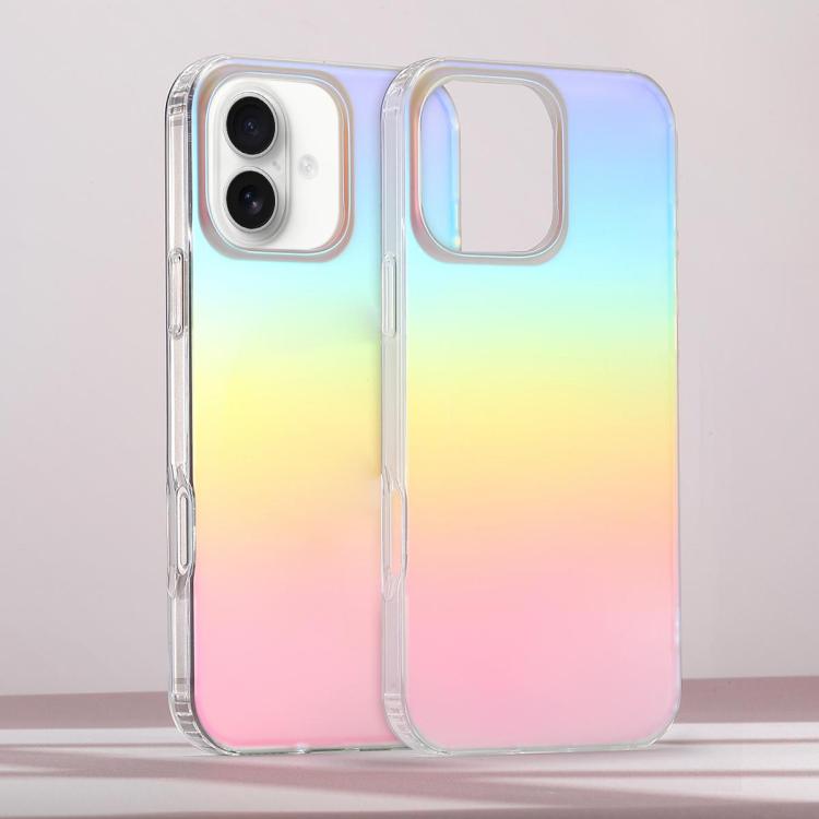 

For iPhone 16 Frosted Color-plated Gradient Phone Case(Color Plating)