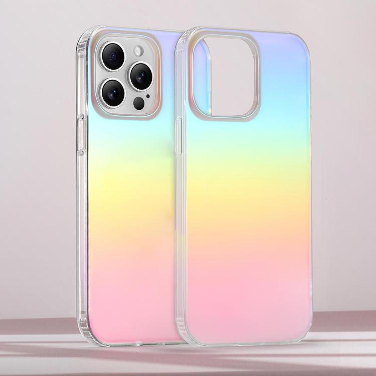 

For iPhone 12 Pro Max Frosted Color-plated Gradient Phone Case(Color Plating)