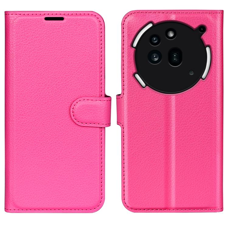 

For Nothing Phone 3a Pro Litchi Texture Horizontal Flip Leather Phone Case with Holder(Rose red)