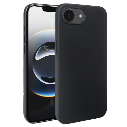 

For iPhone 16e RCS Single-sided Frosted TPU Phone Case(Black)