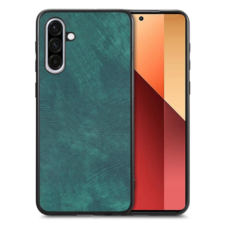 

For Samsung Galaxy A56 5G Vintage Leather PC Back Cover Phone Case(Green)