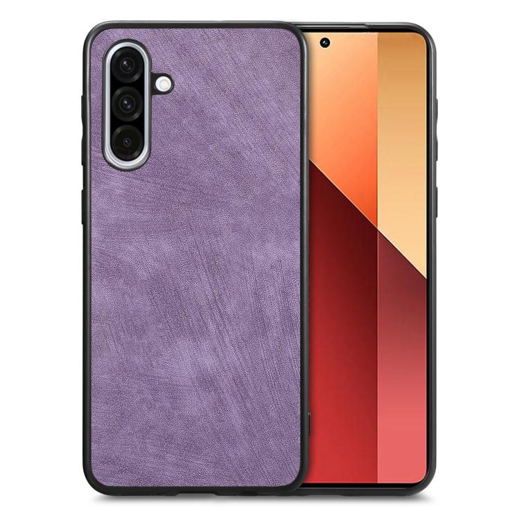 

For Samsung Galaxy A56 5G Vintage Leather PC Back Cover Phone Case(Purple)