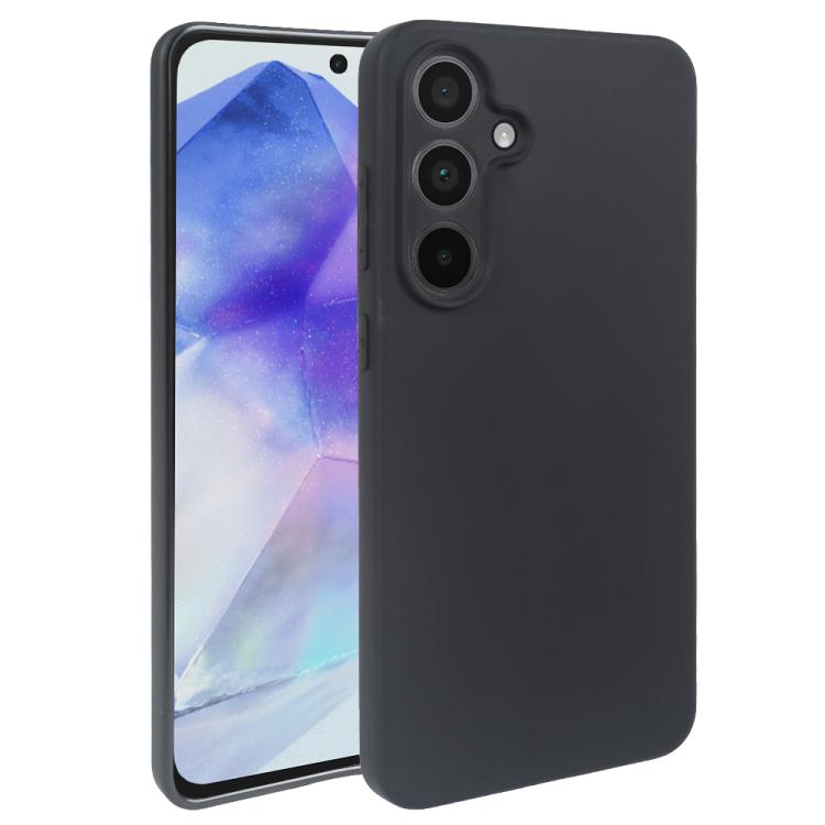 

For Samsung Galaxy A55 5G RCS Single-sided Frosted TPU Phone Case(Black)