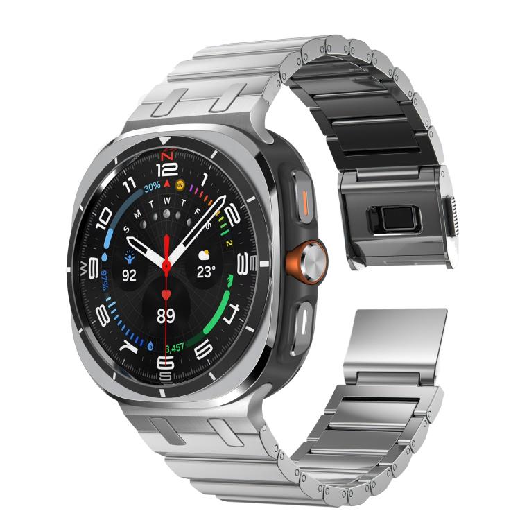 

For Samsung Galaxy Watch Ultra 47mm One Bead Titanium Metal Watch Band(Titanium)