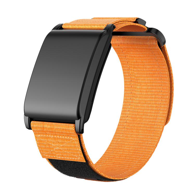 

For WHOOP 4.0 Two Sections Hook And Loop Fastener Nylon Watch Band(Orange)