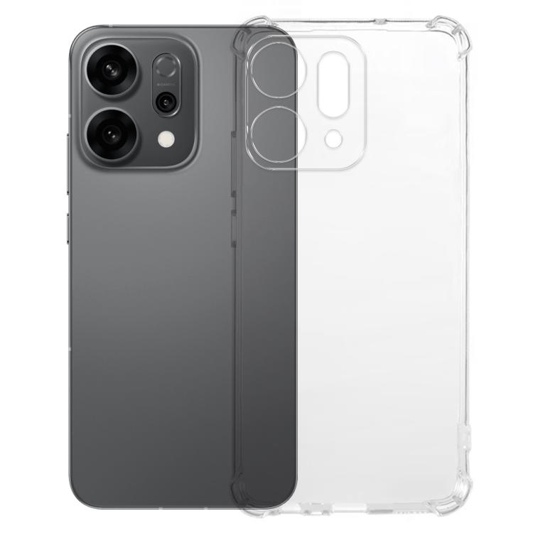 

For OPPO Reno14 5G Global Kalebol 1.5mm Four-Corner Airbags Shockproof Transparency TPU Phone Case