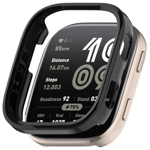 

For Amazfit Bip 6 Half Coverage Hollow PC Watch Protective Case(Glossy Black)