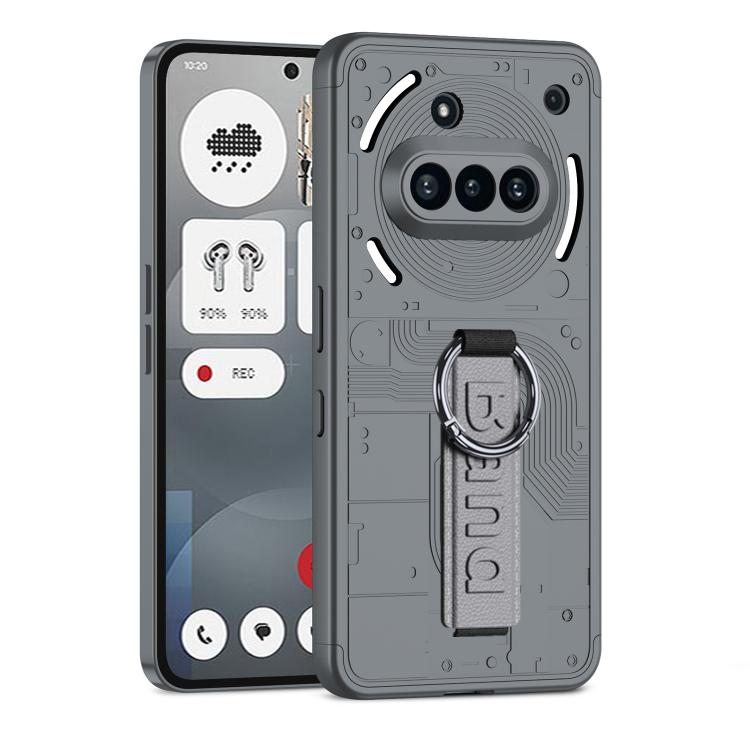 For Nothing Phone 3a Shield Side Wristband Magnetic Phone Case