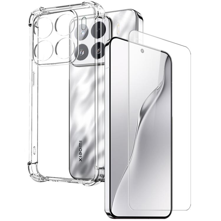 

For Xiaomi 15 5G NORTHJO 2 in 1 TPU Airbag Shockproof Phone Case with Screen Film(Clear)