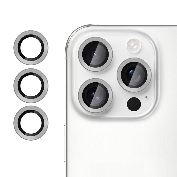 

For iPhone 14 Pro Kalebol No Flicker Ultra-Thin Individual Camera Lens Tempered Glass Film(Graphite Gray)