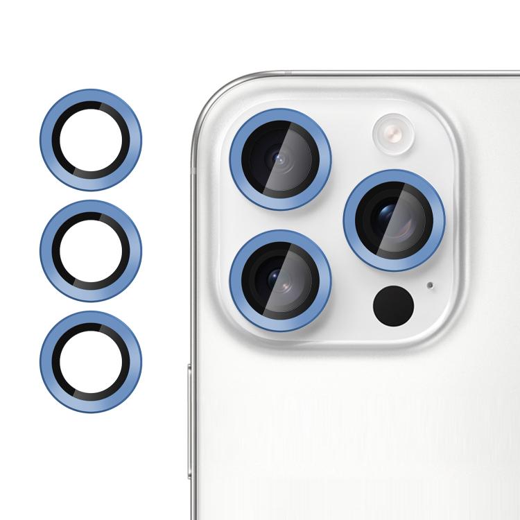 For iPhone 13 Pro Max Kalebol No Flicker Ultra-Thin Individual Camera Lens Tempered Glass Film(Sea Blue)