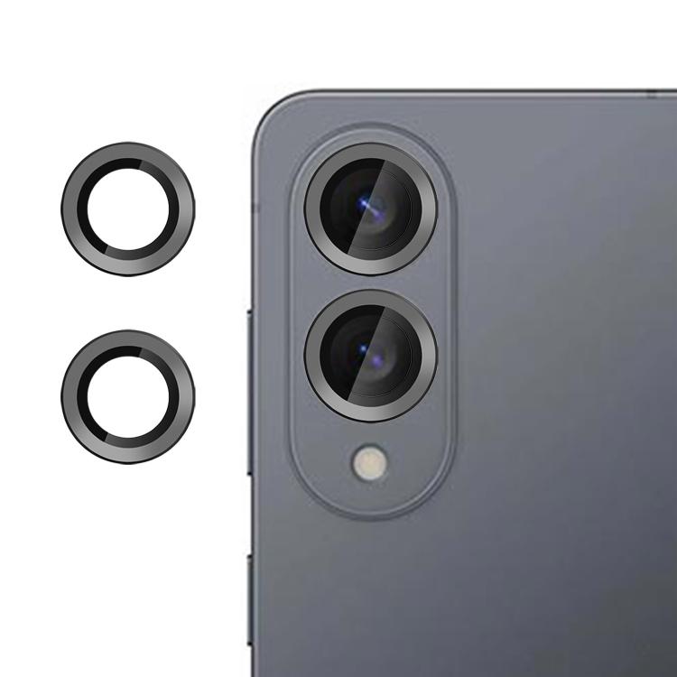 

For Samsung Galaxy S25 Edge 5G Kalebol No Flicker Ultra-Thin Individual Camera Lens Tempered Glass Film(Black)