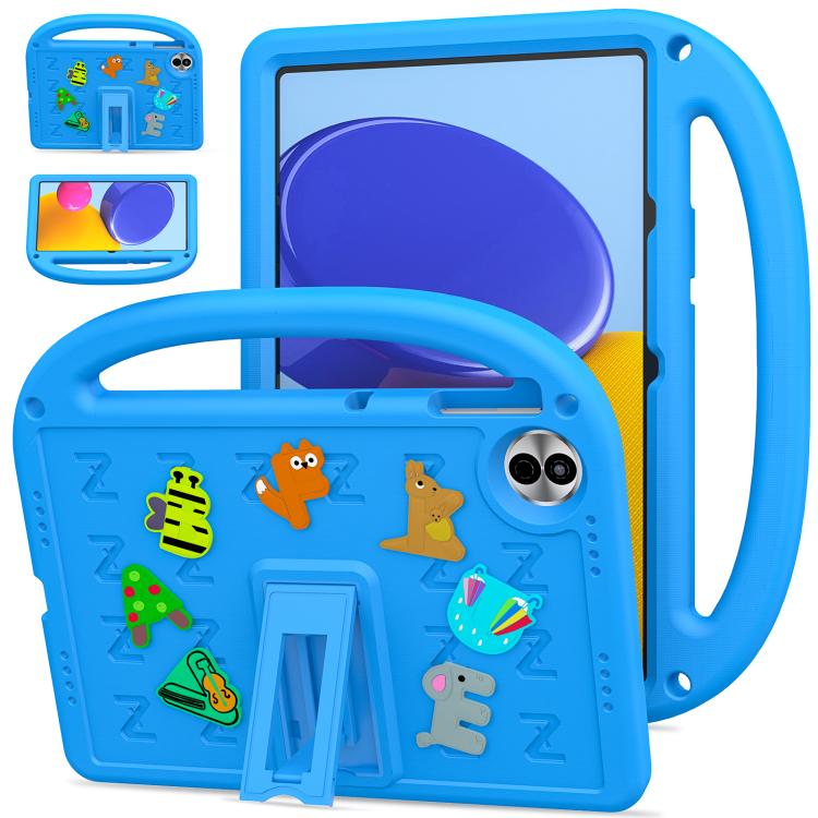 

For Honor Pad 10 12.1 2025 Cartoon Sparrow EVA Shockproof Tablet Case(Blue)