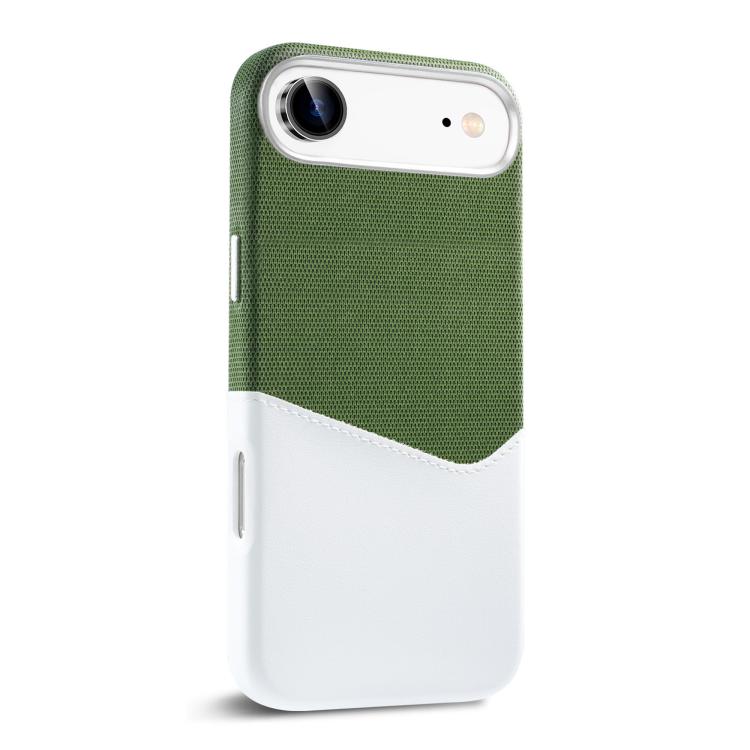 

For iPhone Air Kalebol Cloth Textue Stitching Card Slot Magnetic Phone Case(Green)