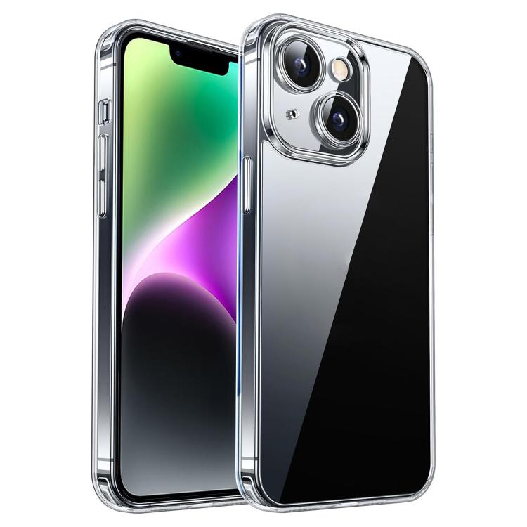 

For iPhone 14 Kalebol Highly Transparent PC Hybrid TPU Phone Case