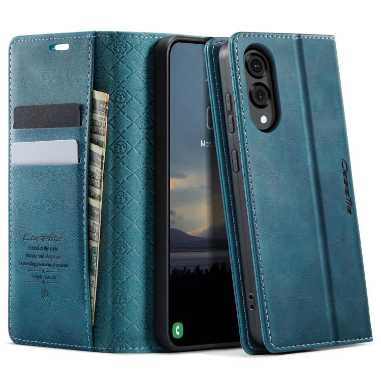

For Samsung Galaxy S25 Edge CaseMe 033 Calf Leather Lining Microfibre RFID Blocking Phone Case(Green)