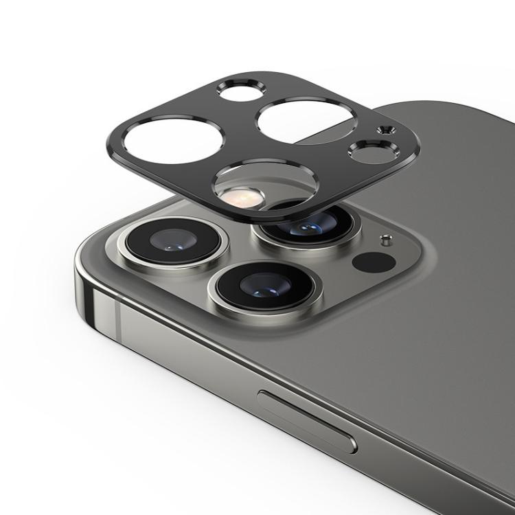 

For iPhone 14 Pro Kalebol Metal Hollow Lens Protection Ring(Black)