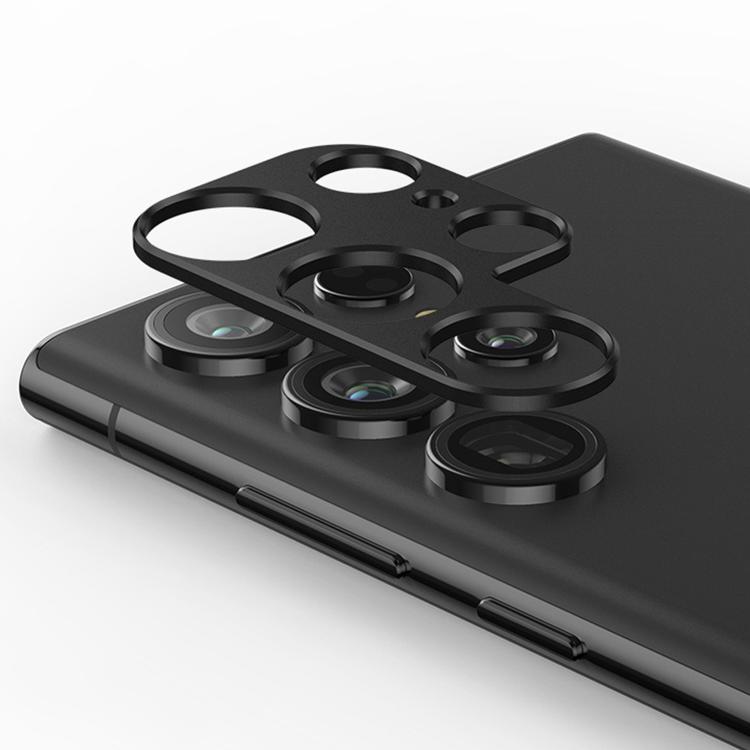 

For Samsung Galaxy S24 Ultra 5G Kalebol Metal Hollow Lens Protection Ring(Black)
