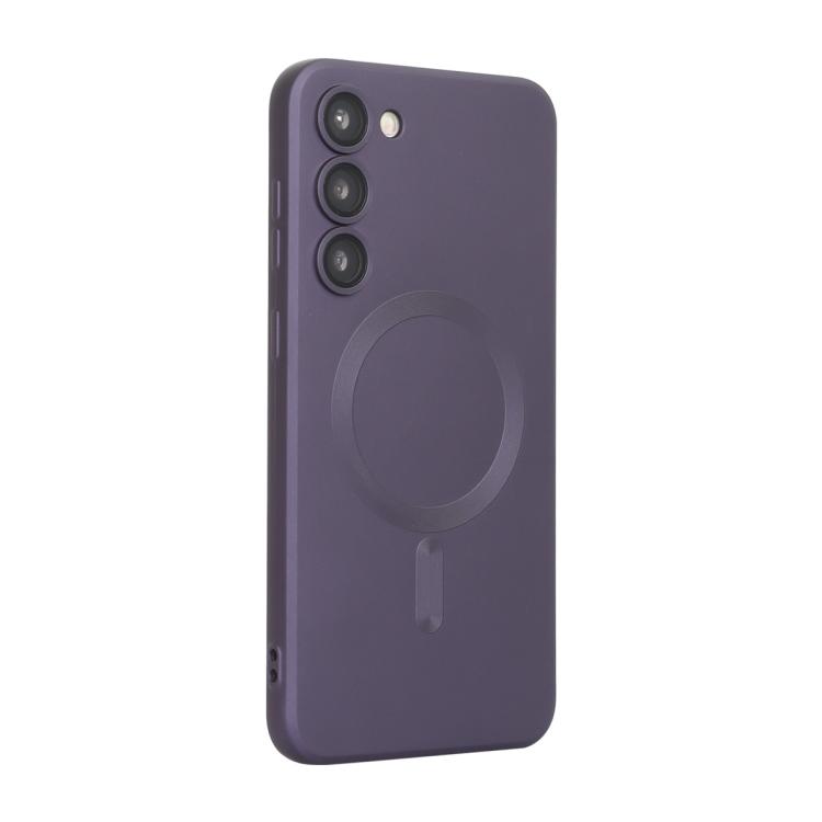 

For Samsung Galaxy S23 5G ENKAY MagSafe Matte TPU Phone Case with Lens Film(Purple)