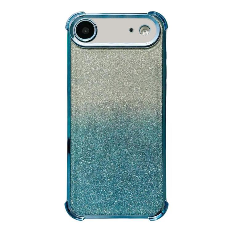 

For iPhone Air Electrpolated Glitter Four-corner Shockproof Space TPU Phone Case(Gradient Blue)