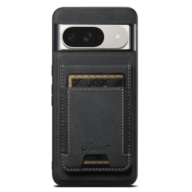 

For Google Pixel 10 Pro XL Suteni H17 Litchi Texture Leather Magnetic Detachable Wallet Phone Case(Black)