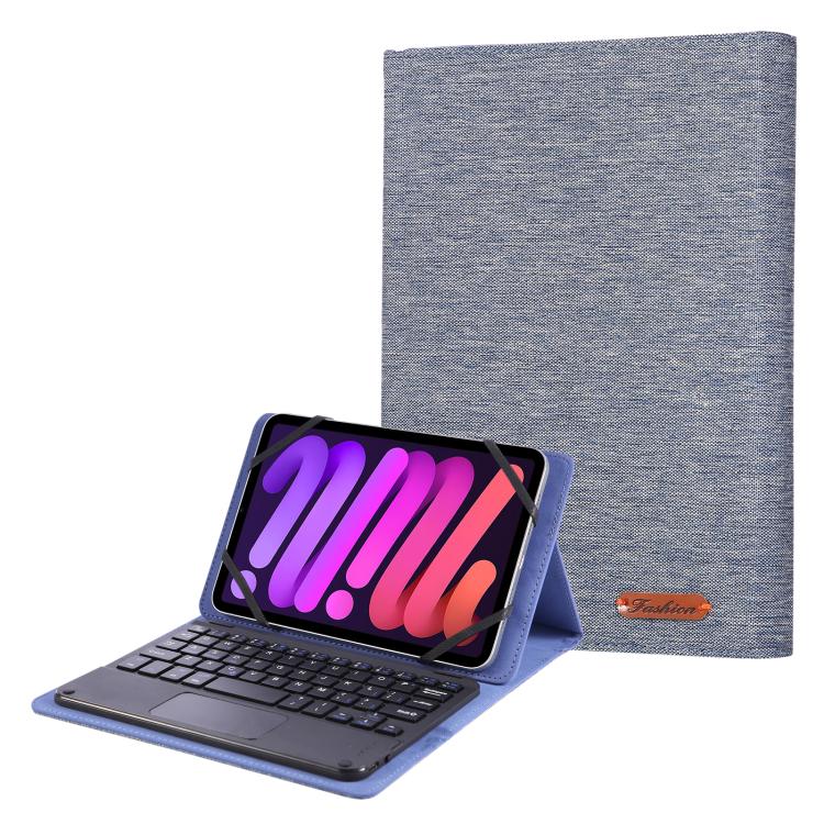 

For 10-11 inch Fabric Texture Horizontal Flip Leather Universal Tablet Case(Blue)