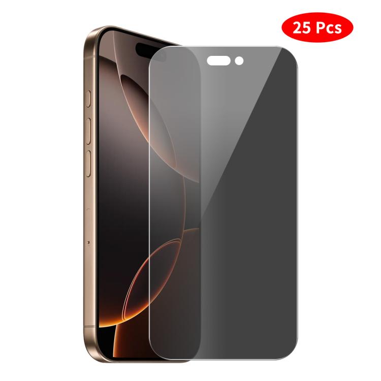 

For iPhone 16 Pro JUNSUNMAY 25pcs Privacy Screen Protector Tempered Glass Film