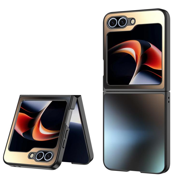 

For Samsung Galaxy Z Flip6 / Flip7 FE AG Frosted Folding Shockproof Phone Case(Black)