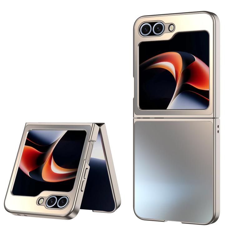 

For Samsung Galaxy Z Flip6 / Flip7 FE AG Frosted Folding Shockproof Phone Case(Gold)