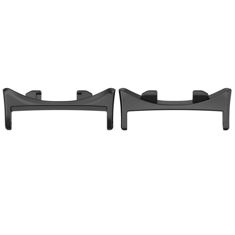 

For Honor Watch Fit One Pair Metal Head Watch Band Connector(Black)
