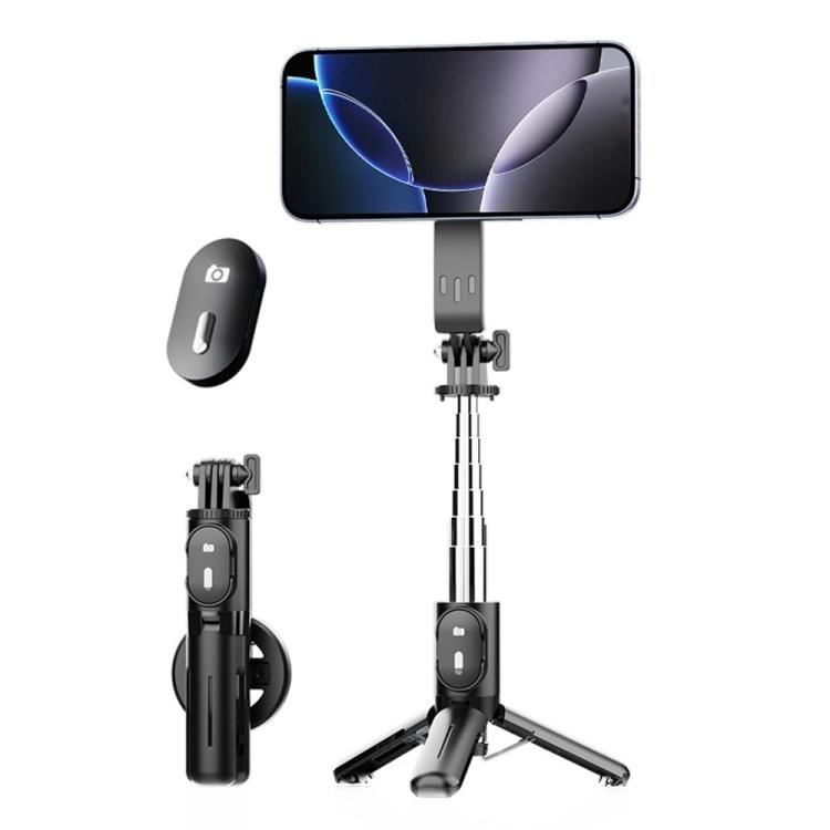 

P08Y Pro Portable Travel Selfie Stick Tripod Mini Magsafe Phone Stand with Remote Control(Black)