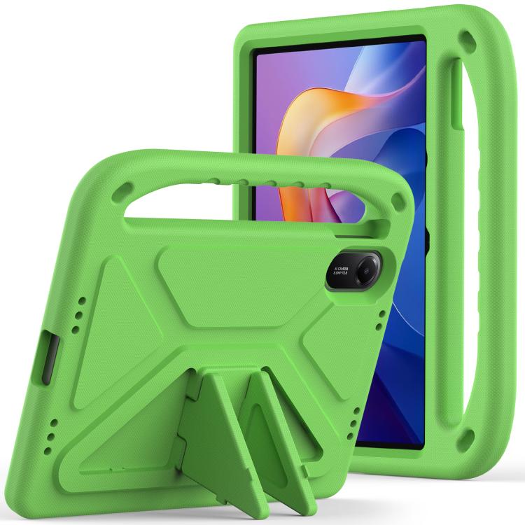 

For Xiaomi Redmi Pad 2 11 2025 Handle EVA Shockproof Tablet Case with Holder(Green)