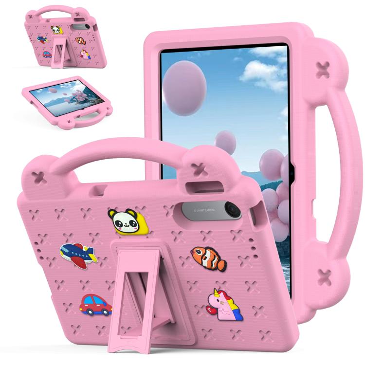 

For Xiaomi Redmi Pad 2 SE 9.7 2026 Handle Kickstand Children EVA Shockproof Tablet Case(Pink)