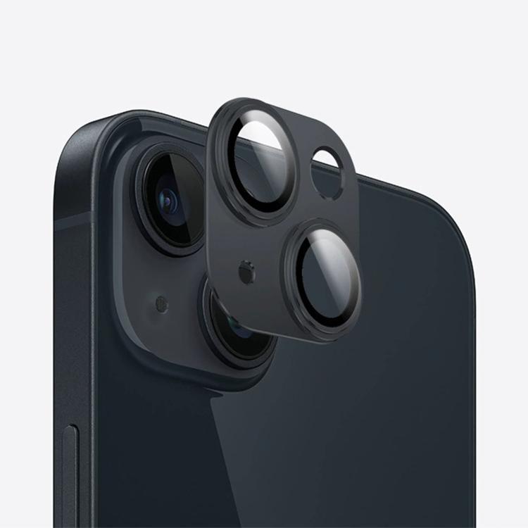 

For iPhone 14 Plus Kalebol Precise Alignment Stepped Eagle Eye Metal Lens Film(Black)