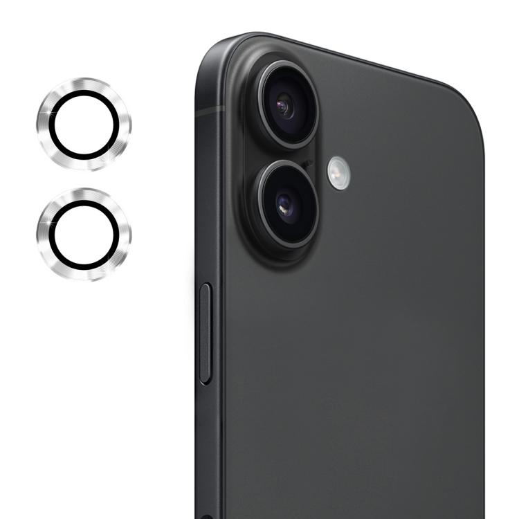 

For iPhone 17 ENKAY 9H Rear Lens Aluminium Alloy Tempered Glass Film(Silver)