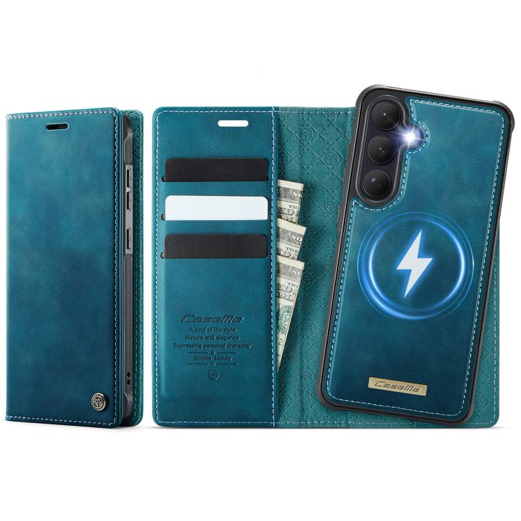 For Samsung Galaxy S26+ 5G CaseMe C49 Magnetic RFID Blocking Detachable Wallet Leather Phone Case(Green)
