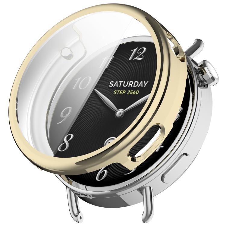

For Xiaomi Watch S4 41mm Electroplated All Coverage TPU Watch Protective Cover(Gold)