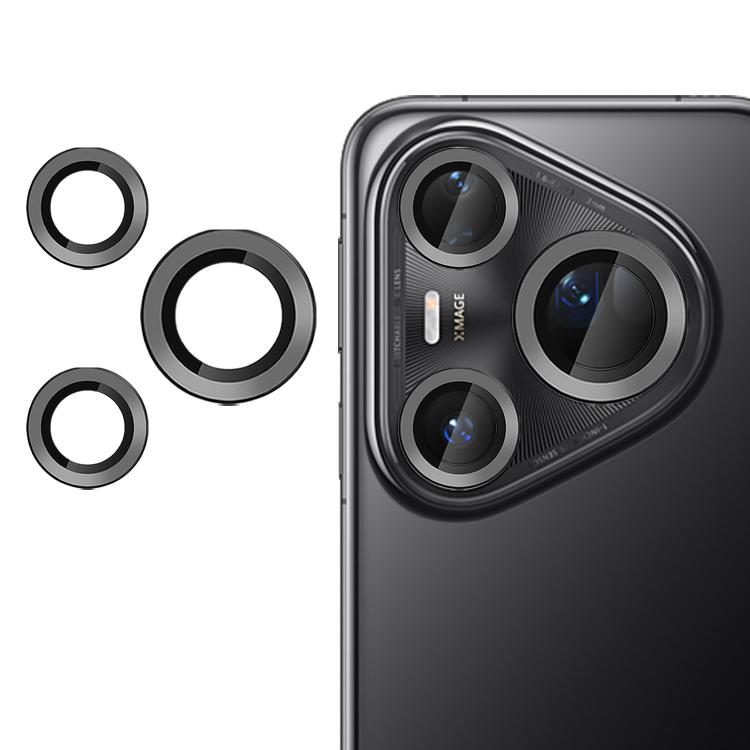 

For Huawei Pura 80 Ultra Kalebol No Flicker Ultra-Thin Individual Camera Lens Tempered Glass Film(Black)
