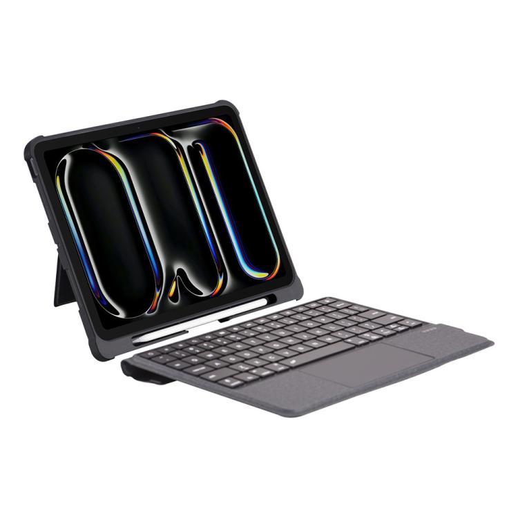 

For iPad Air 13 2024 Magnetized Separation Of The Wonderful Control Keyboard Four Corners Of The Drop-Proof PU Protective Case