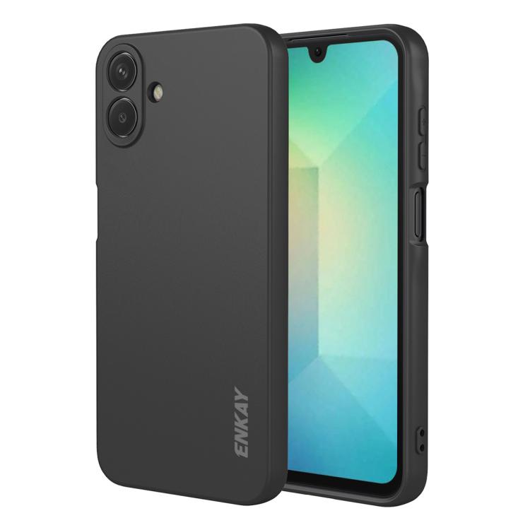 

For Samsung Galaxy A07 ENKAY Liquid Silicone Soft Shockproof Phone Case(Black)
