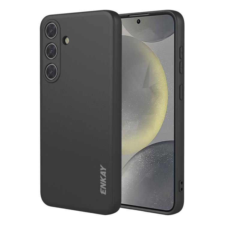 

For Samsung Galaxy S26 5G ENKAY Liquid Silicone Soft Shockproof Phone Case(Black)