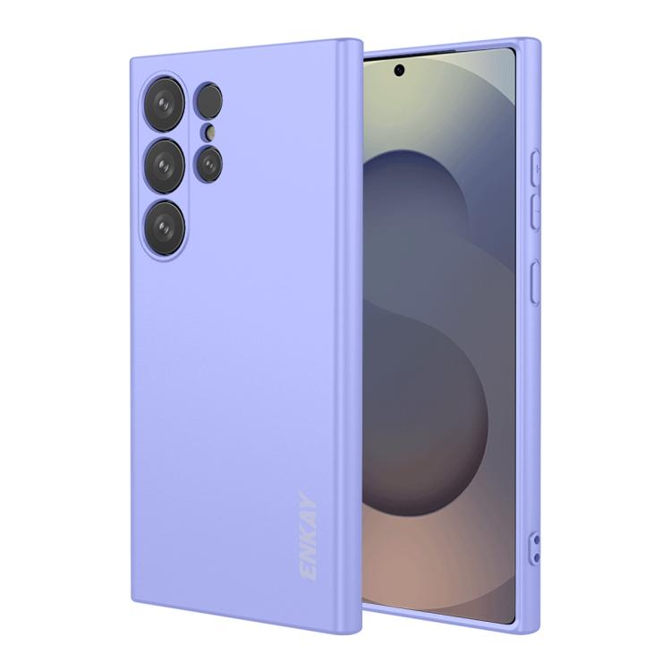 

For Samsung Galaxy S26 Ultra 5G ENKAY Liquid Silicone Soft Shockproof Phone Case(Purple)
