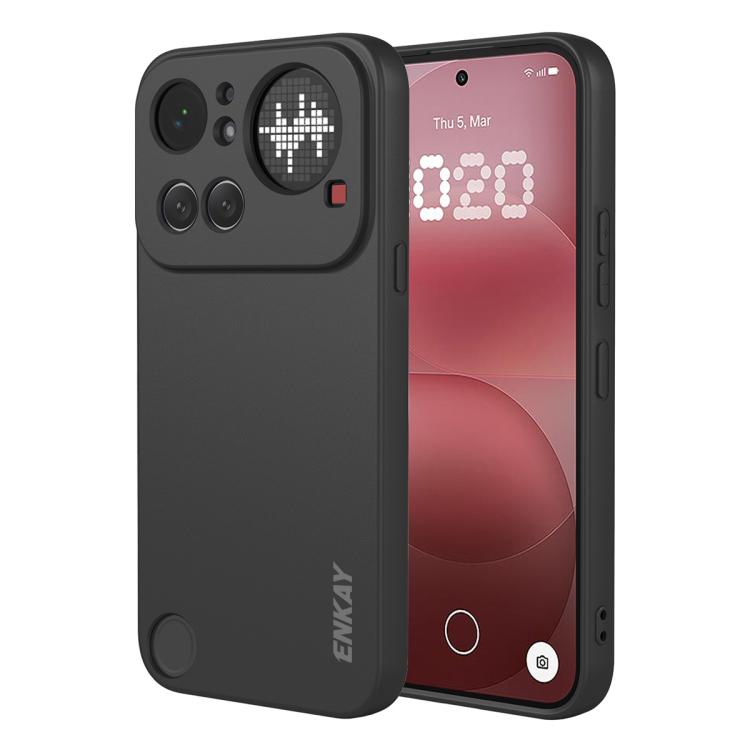 

For Nothing Phone 4a Pro ENKAY Liquid Silicone Soft Shockproof Phone Case(Black)