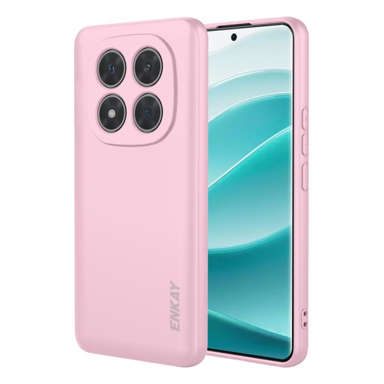 

For Redmi Note 14 Pro+ 5G Global ENKAY Liquid Silicone Soft Shockproof Phone Case(Pink)