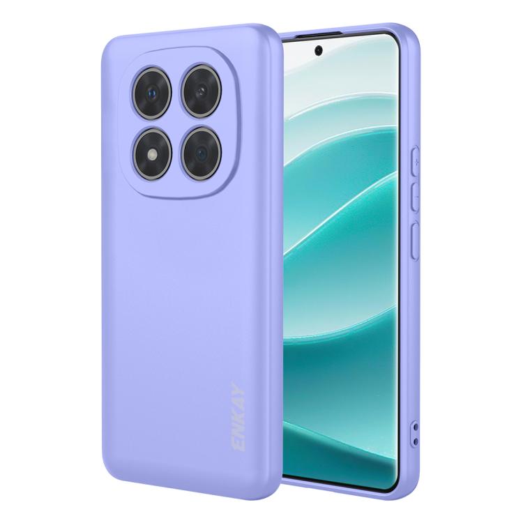 

For Redmi Note 14 Pro+ 5G Global ENKAY Liquid Silicone Soft Shockproof Phone Case(Purple)