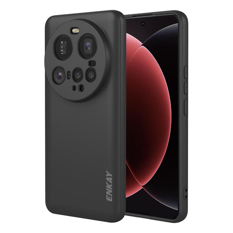 

For Xiaomi 15 Ultra ENKAY Liquid Silicone Soft Shockproof Phone Case(Black)