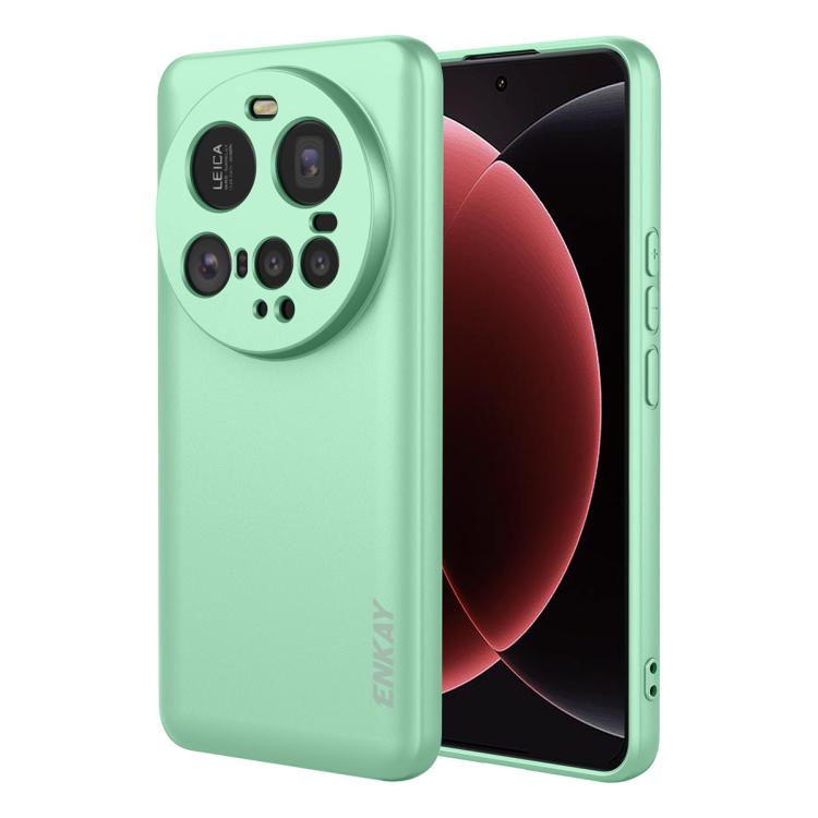 

For Xiaomi 15 Ultra ENKAY Liquid Silicone Soft Shockproof Phone Case(Light Green)